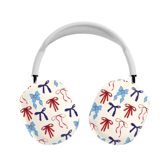 American Girlie | Red White & Blue Bows AirPods Max Case