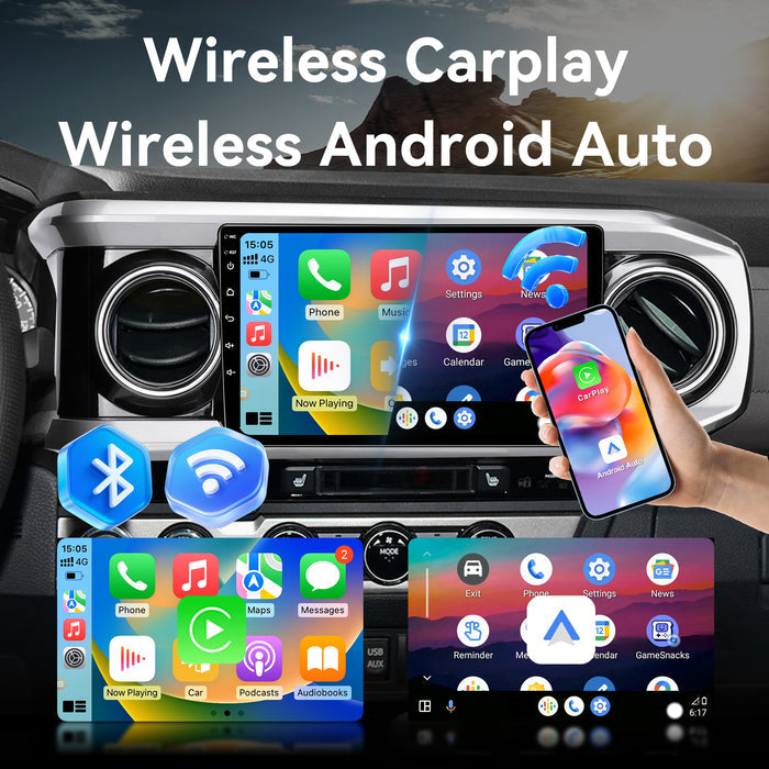Android 13 Car Stereo Compatible with Toyota Tacoma 2016-2021