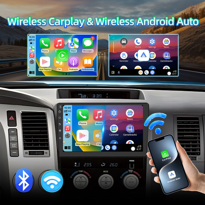 Android 13 Car Stereo Radio Compatible with Toyota Tundra 2007-2013 Toyota Sequoia 2008-2018 radio
