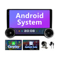 Android 13 Single Din Touchscreen Radio with Wireless CarPlay Android Auto