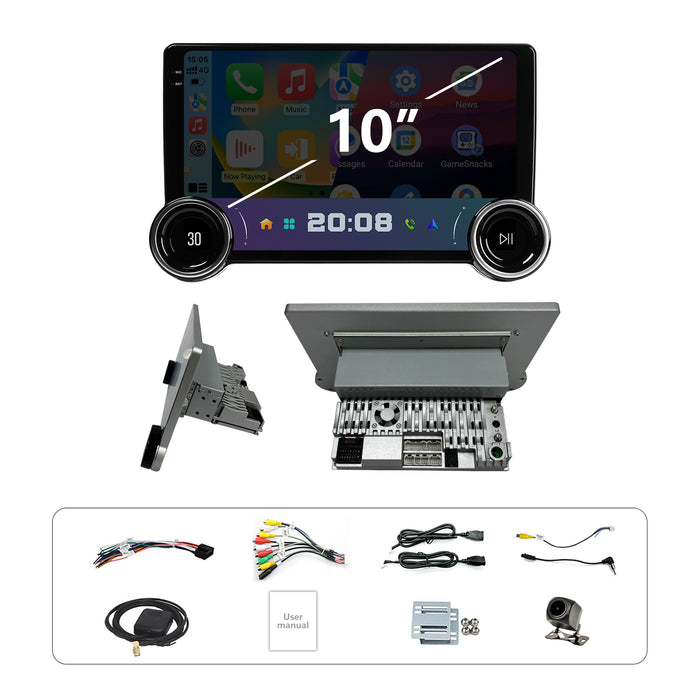 Android 13 Single Din Touchscreen Radio with Wireless CarPlay Android Auto