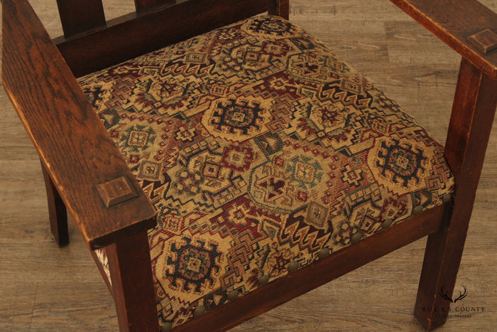 Antique Mission Oak Armchair