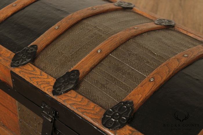 Antique Restored  Steamer Travel Trunk