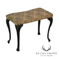 Antique Rococo Style Iron Leg Vanity Bench
