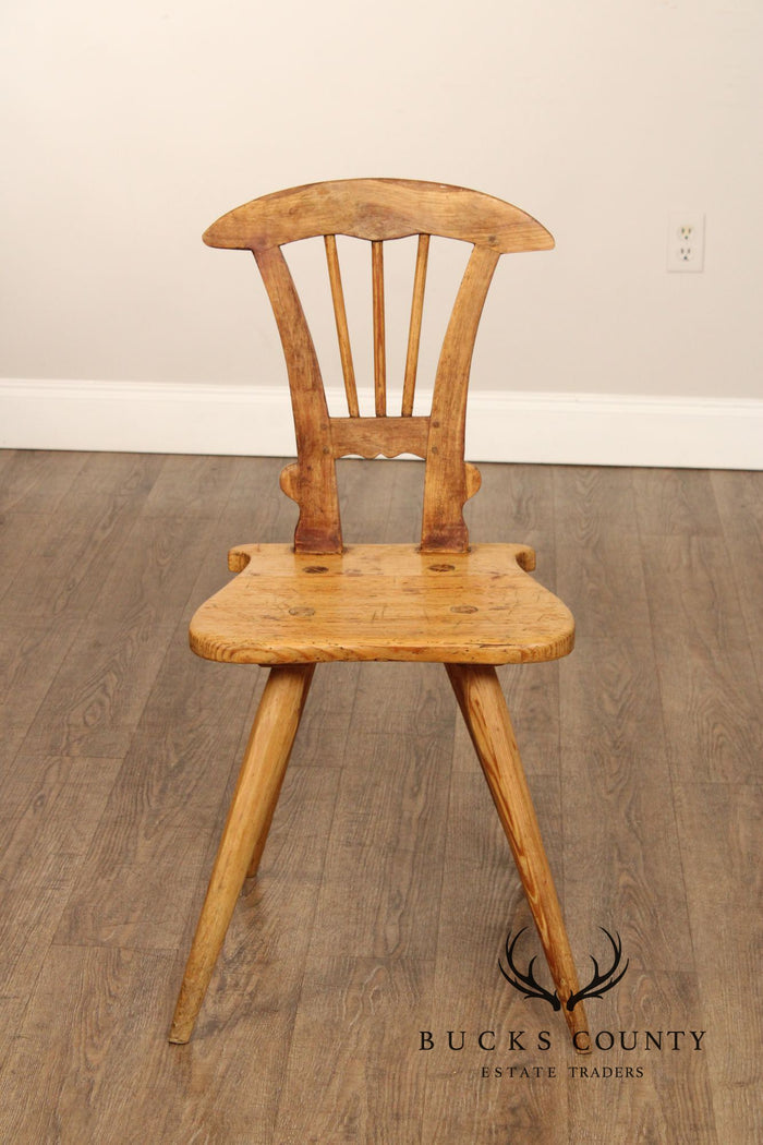 Antique Rustic European Windsor Chair