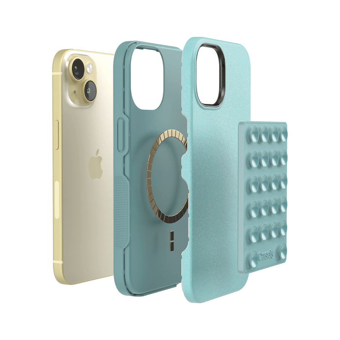 Aquamarine | Ocean Blue Shimmer Grippy Grippy get.casely