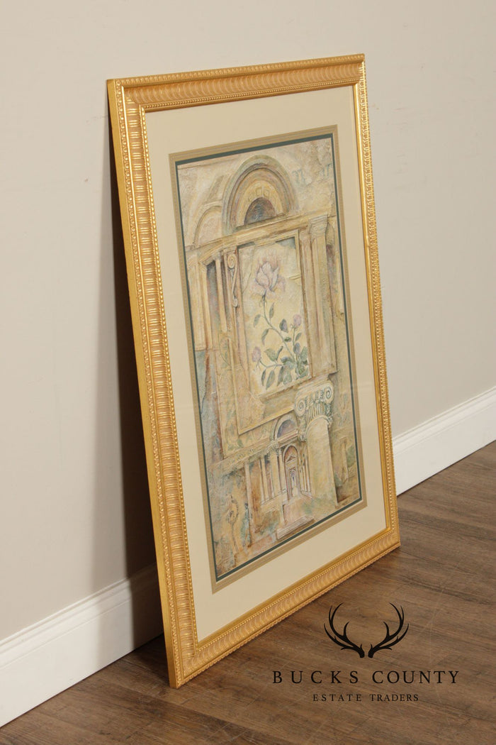 Arnold Iger Surrealist Style Framed Print, 'Imperial Peony'