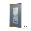 Art Nouveau Style Stained Glass Window Art Print, Custom Framed