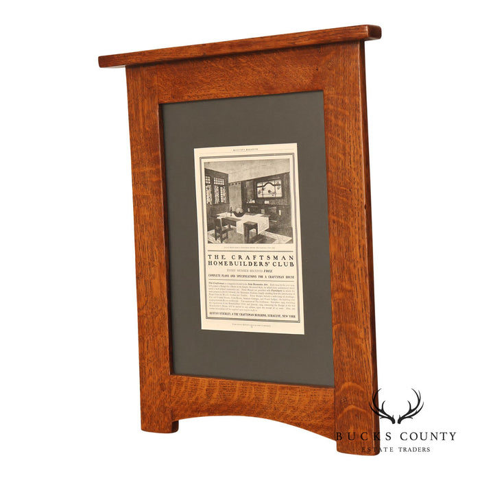 Arts And Crafts Mission Style Quarter Sawn Oak Framed Craftsman Print