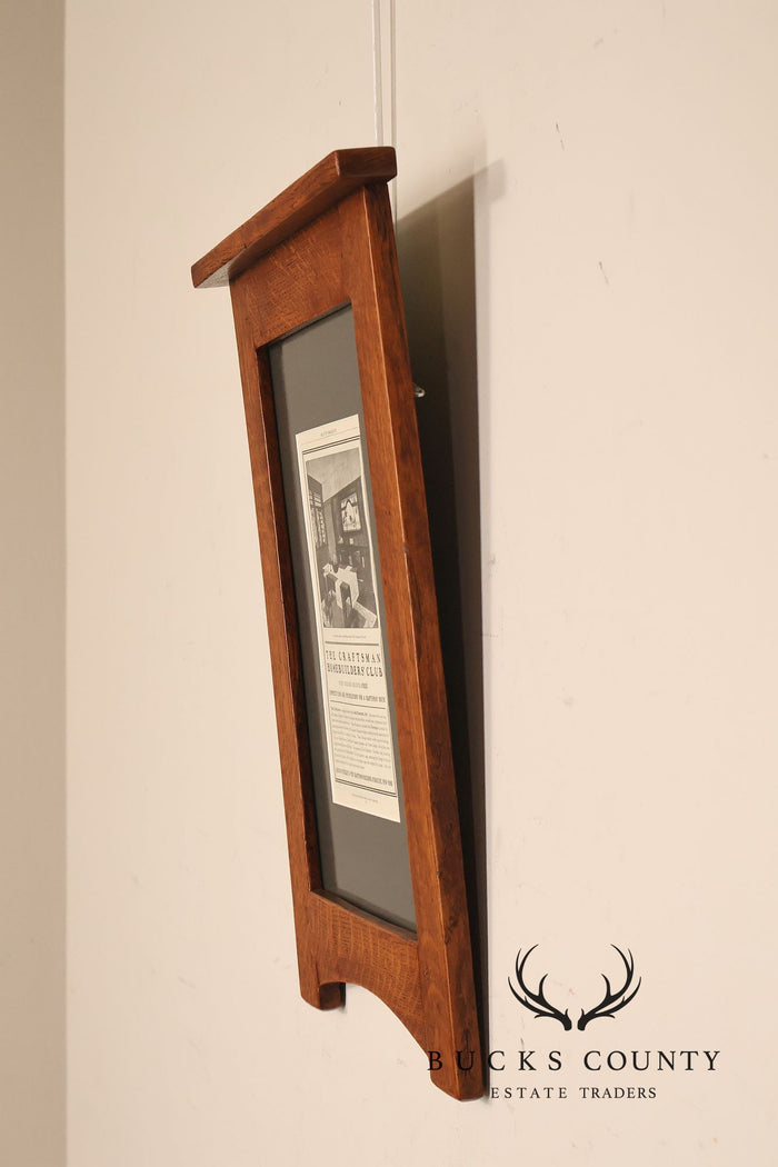 Arts And Crafts Mission Style Quarter Sawn Oak Framed Craftsman Print