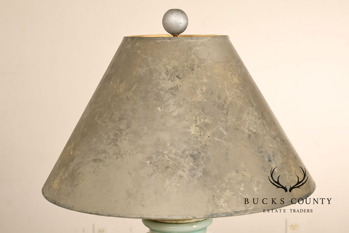 Asian Style Celadon Green Ceramic Table Lamp
