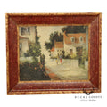 Barbara Applegate Impressionist Style Framed Print on Board, 'On Sea Street'