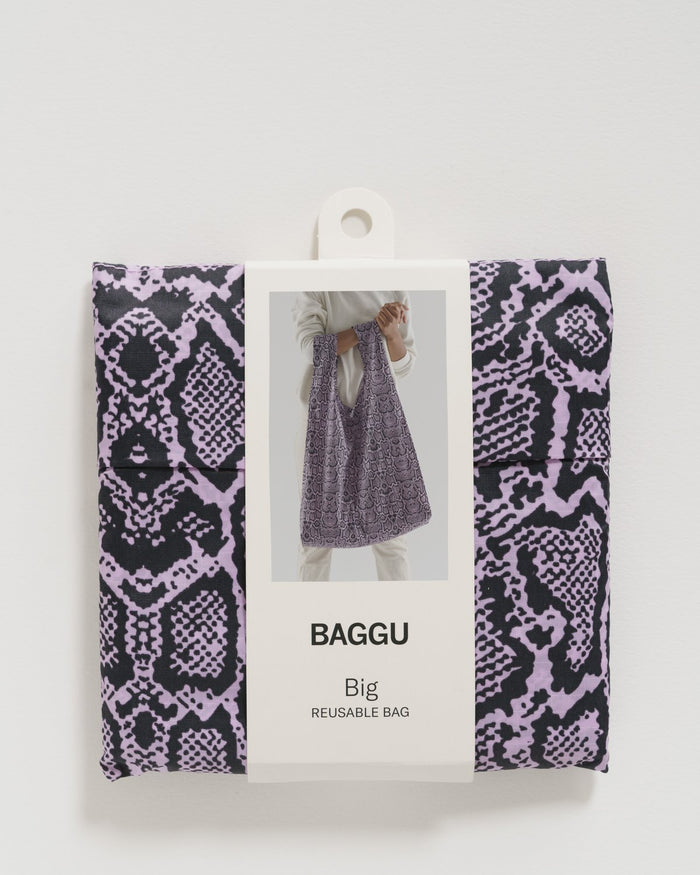 Big Baggu - Pink Snakeskin