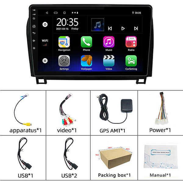 Binize 9 Inch Toyota Tundra 2007 apple CarPlay aftermarket radio
