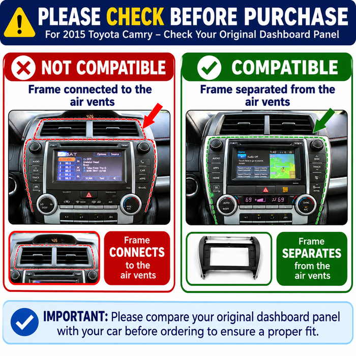 Binize Android Car Stereo for 2015 2016 2017 Toyota Camry with Wireless CarPlay&Android Auto GPS Navigation, Mirror Link