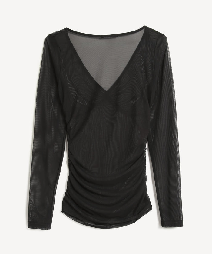 CAMISETA MANGA LARGA CUELLO V 28096480