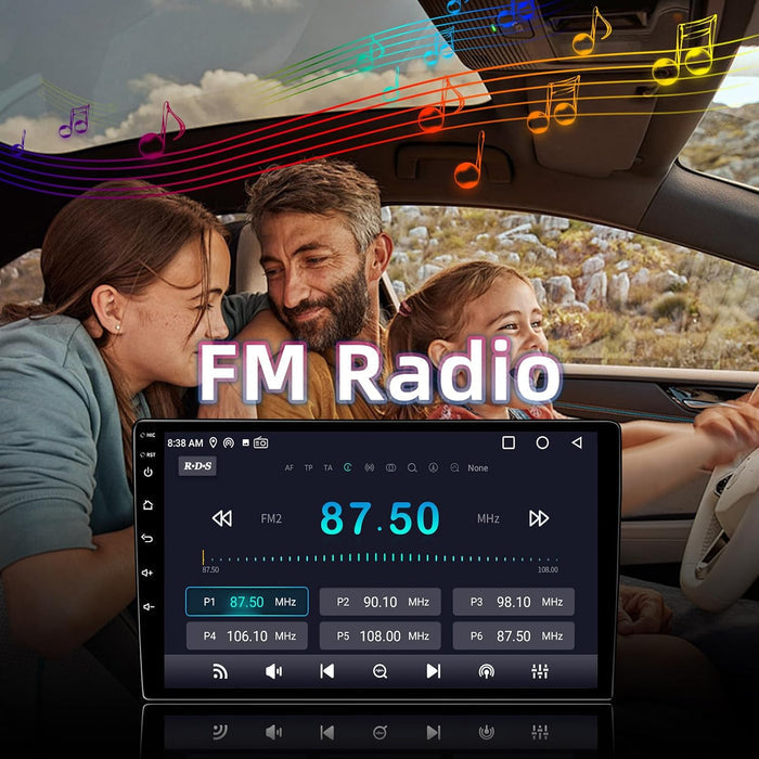 Car Radio Stereo for Jeep Wrangler (2007-2018), Dodge Ram(2009-2012), JK, Compass. Wireless CarPlay & Android Auto, Touchscreen, WiFi/BT/GPS/FM/Backup Camera/SWC