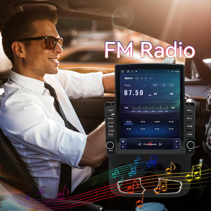 Car Stereo for Dodge Ram 1500/2500/3500 2013-2018 Upgrade Wireless CarPlay & Android Auto AHD Backup Camera GPS SWC FM WiFi Bluetooth