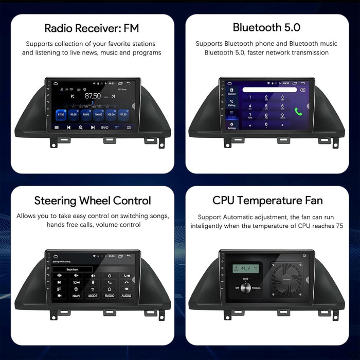 Car Stereo for Honda Odyssey 2005-2010 Supports Wireless Carplay Android Auto  Bluetooth, WiFi, USB, Backup Camera