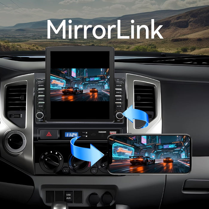 Car Stereo for Toyota Tacoma 2005-2015 Upgrade Wireless CarPlay & Android Auto AHD Backup Camera GPS SWC FM WiFi Bluetooth