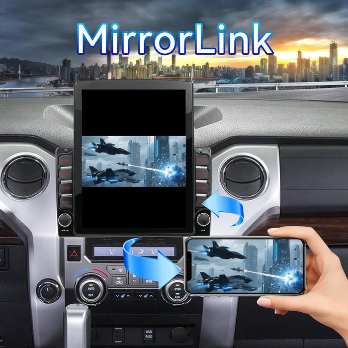 Car Stereo for Toyota Tundra 2014-2021 Wireless CarPlay & Android Auto Bluetooth GPS Navigation FM Radio Backup Camera