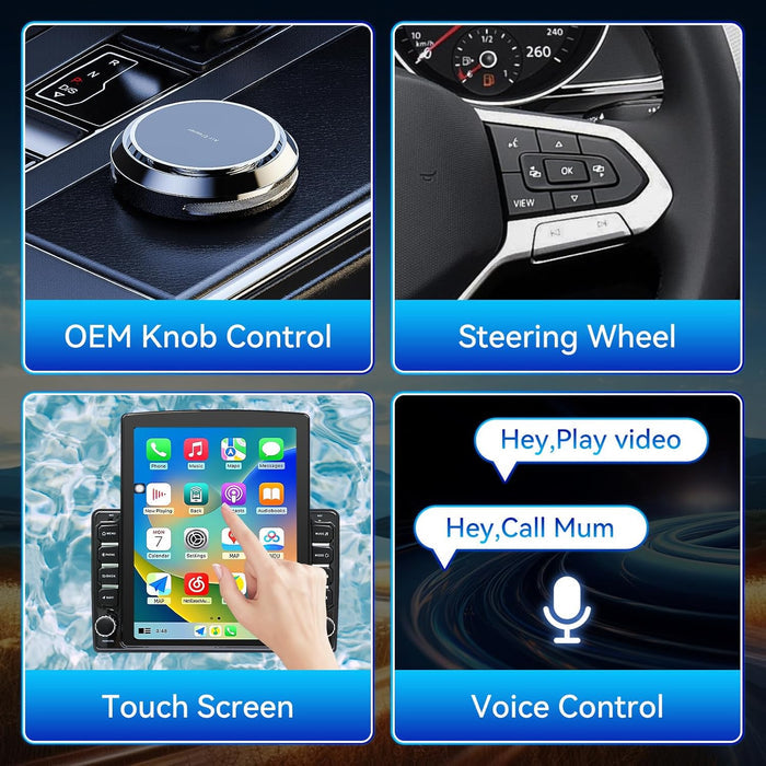 Car Stereo for Toyota Tundra 2014-2021 Wireless CarPlay & Android Auto Bluetooth GPS Navigation FM Radio Backup Camera