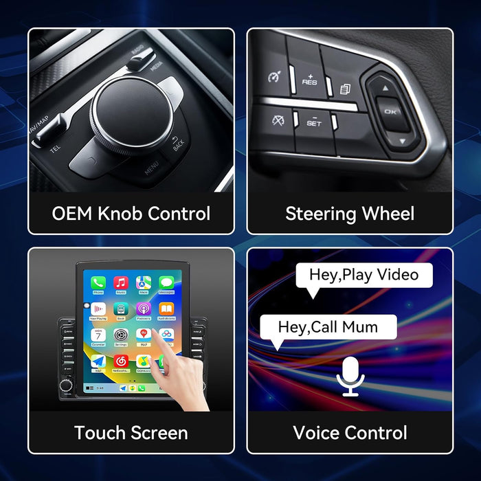 Car Stereo Radio for Dodge Ram 1500 2500 3500 2006 2007 2008 Wireless CarPlay & Android Auto AHD Backup Camera Upgrade GPS WiFi SWC FM Bluetooth