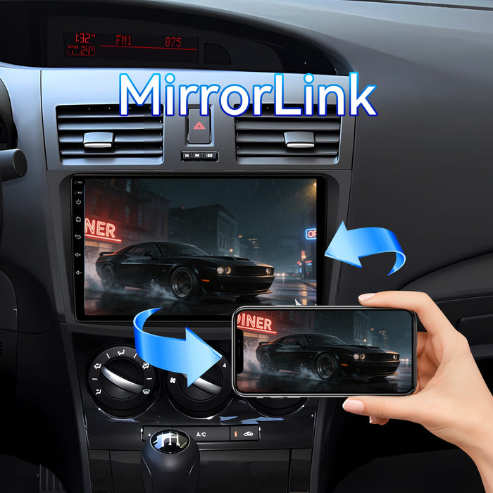 Car Stereo Radio for Mazda 3 2010-2013 with Wireless CarPlay & Android Auto, 9-Inch Touchscreen GPS BT 5GWIFI FM SWC