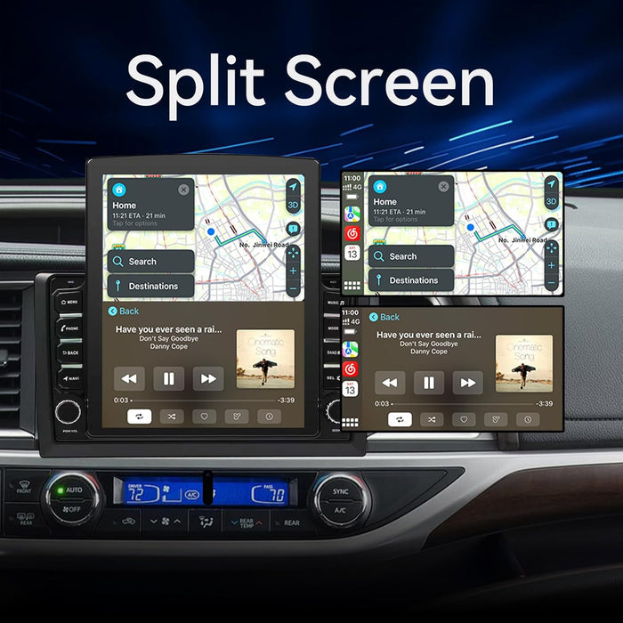 Car Stereo Radio for Toyota Highlander 2014 2015 2016 2017 2018 2019 Upgrade,Wireless CarPlay & Android Auto AHD Backup Camera GPS SWC Bluetooth