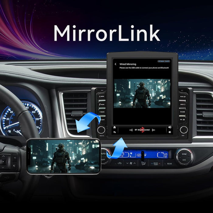 Car Stereo Radio for Toyota Highlander 2014 2015 2016 2017 2018 2019 Upgrade,Wireless CarPlay & Android Auto AHD Backup Camera GPS SWC Bluetooth