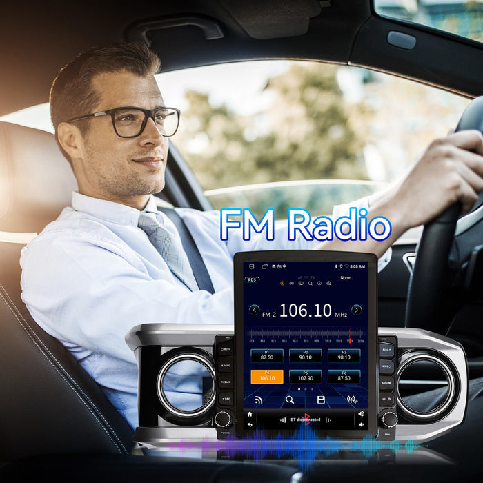 Car Stereo Radio for Toyota Tacoma 2016-2023 with Wireless CarPlay & Android Auto GPS SWC 1080p Backup Camera