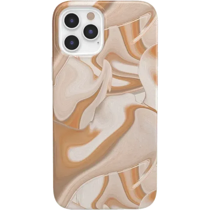 Caramel Delight | Marble Swirl Case iPhone Case get.casely Classic iPhone 12 Pro Max
