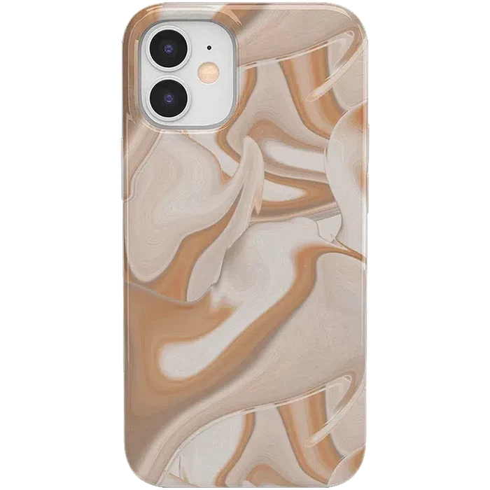 Caramel Delight | Marble Swirl Case iPhone Case get.casely Classic iPhone 12