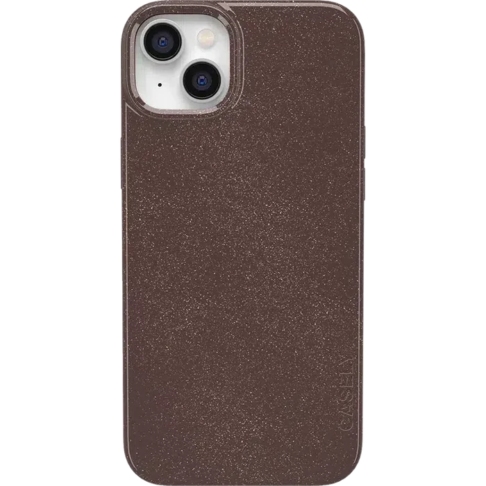 Cedar Trail | Brown Enchanted Shimmer Case iPhone Case get.casely Classic + MagSafe® iPhone 14 Plus