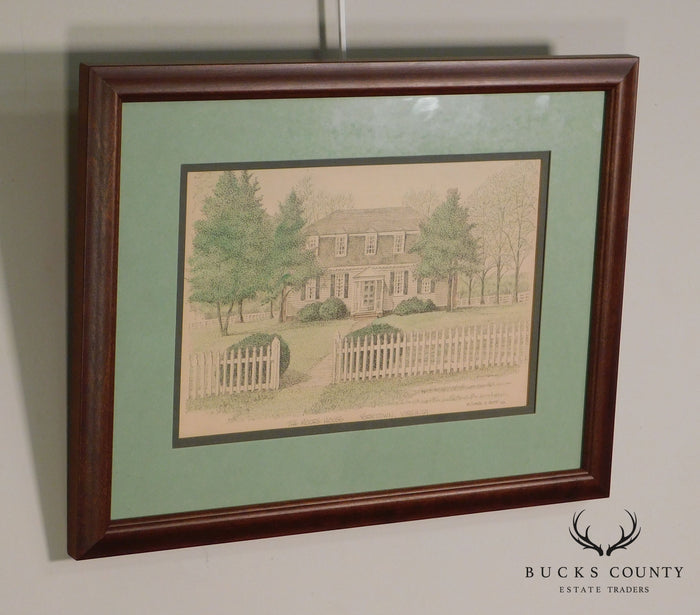 Clark M. Goff Framed Print "The Moore House, Yorktown, VA"