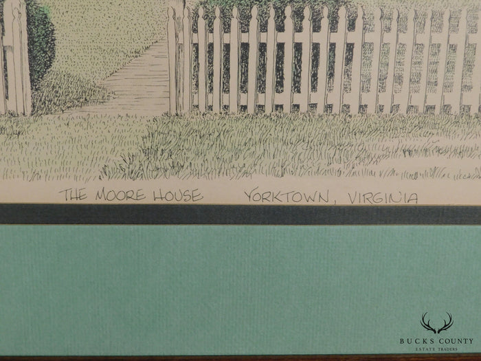 Clark M. Goff Framed Print "The Moore House, Yorktown, VA"