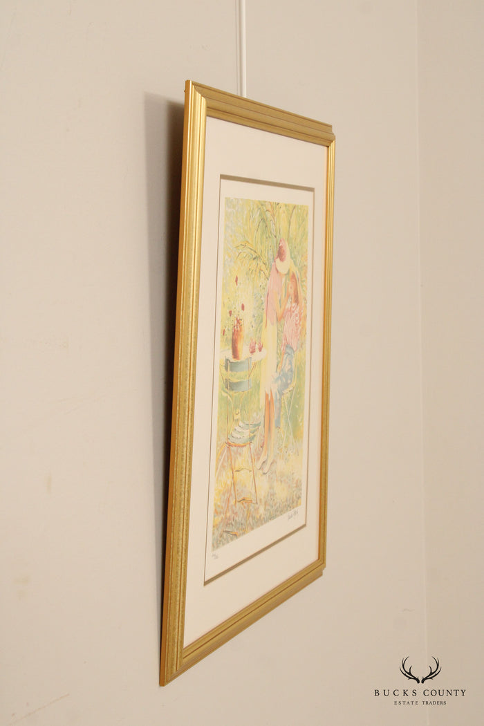 Claude Fossoux 'Mother and Child' Framed Lithograph Print