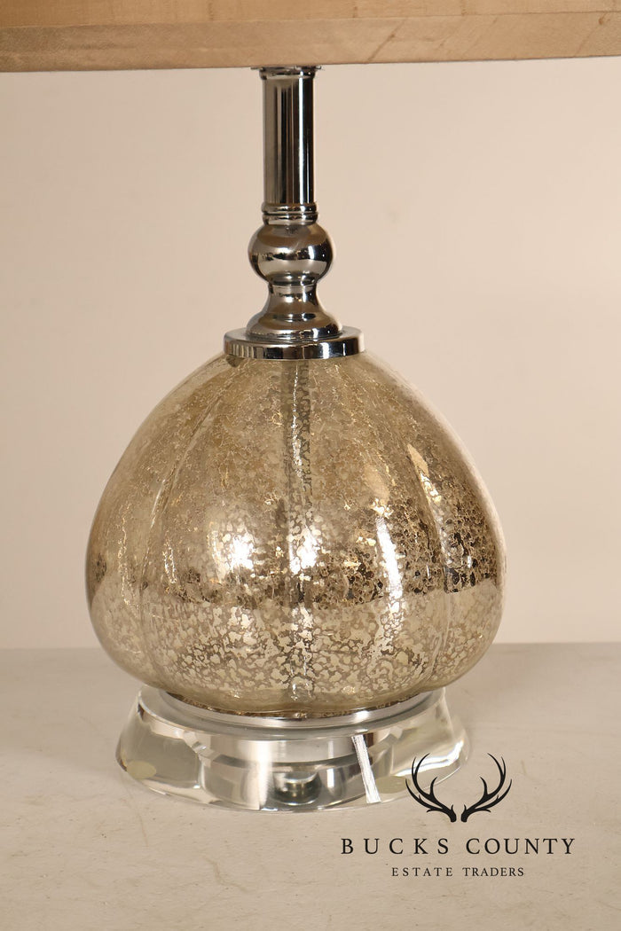 Contemporary Mercury Glass Table Lamp