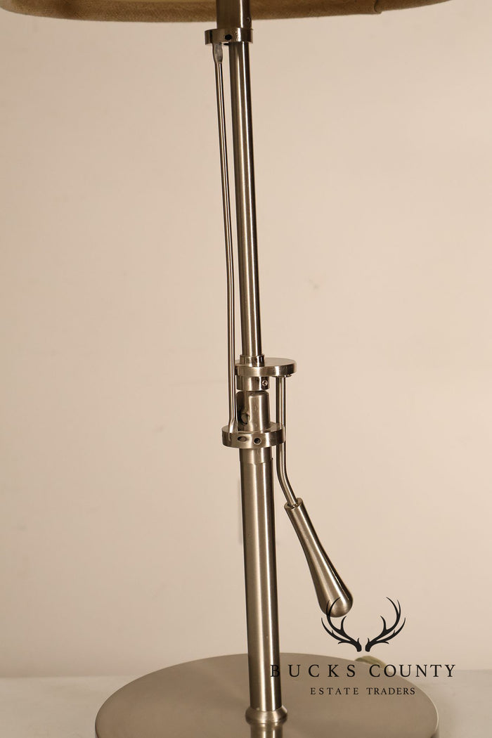 Contemporary Nickel Cantilever Table Lamp