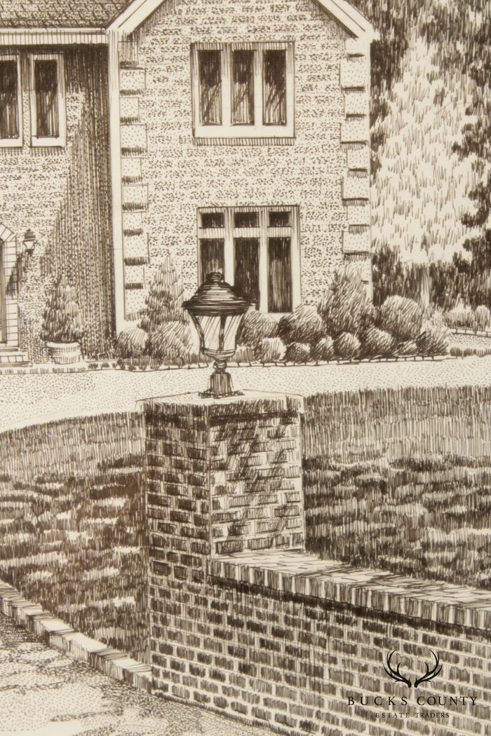 Contemporary Stacy Sideris, Pen and Ink Drawing