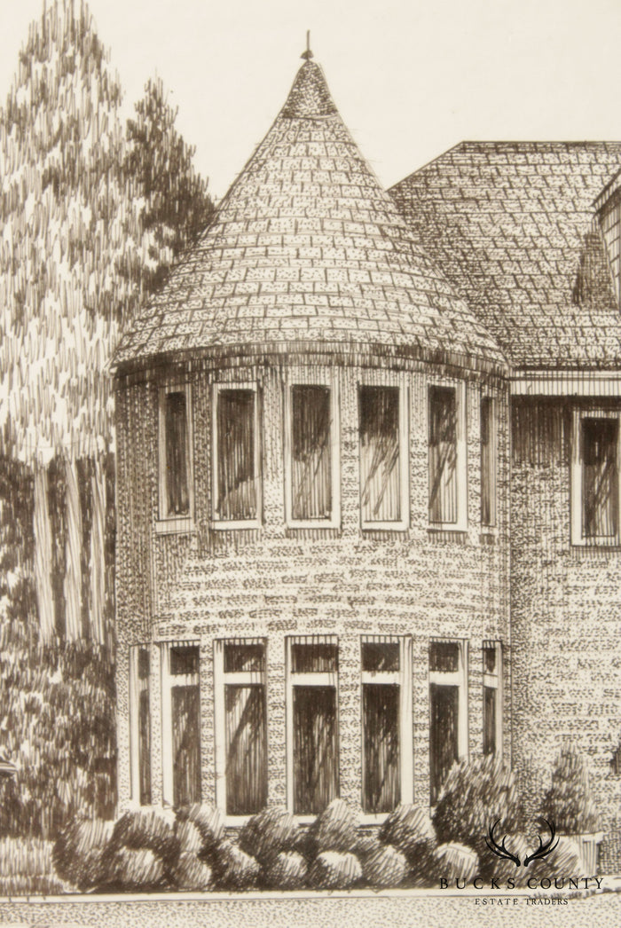 Contemporary Stacy Sideris, Pen and Ink Drawing