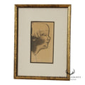 Davetta Greenberg Ink Stipple Drawing, Child's Portrait
