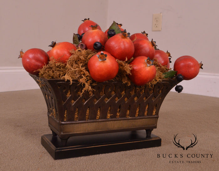 Decorative Pomegranate Basket Centerpiece