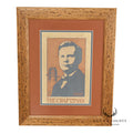 Double Matted Wood Framed Lithograph of Gustav Stickley Portrait