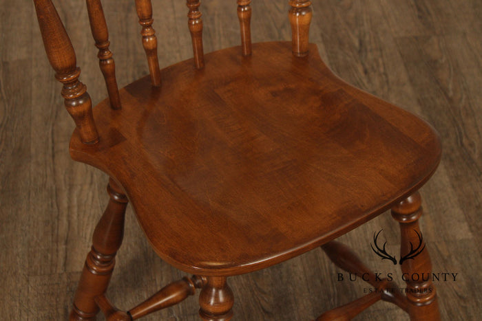 Ethan Allen Heirloom Nutmeg Maple Colonial Spindle Back Side Chair