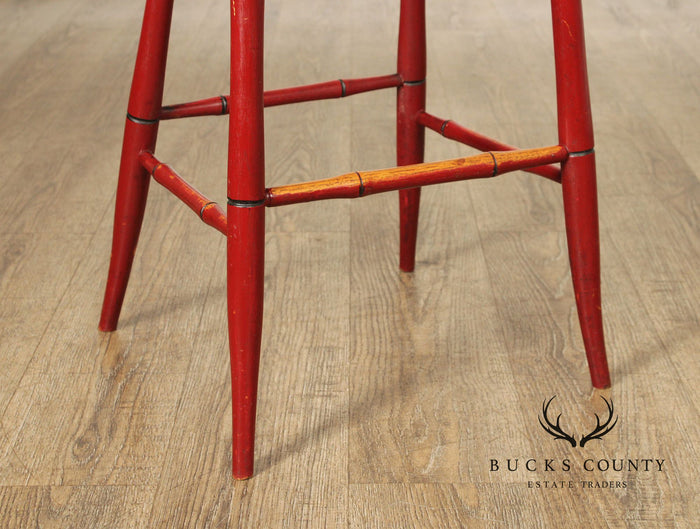 Farmhouse Style Painted Windsor Counter Stool