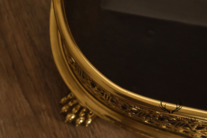 Federal Style Brass Fireplace Fender