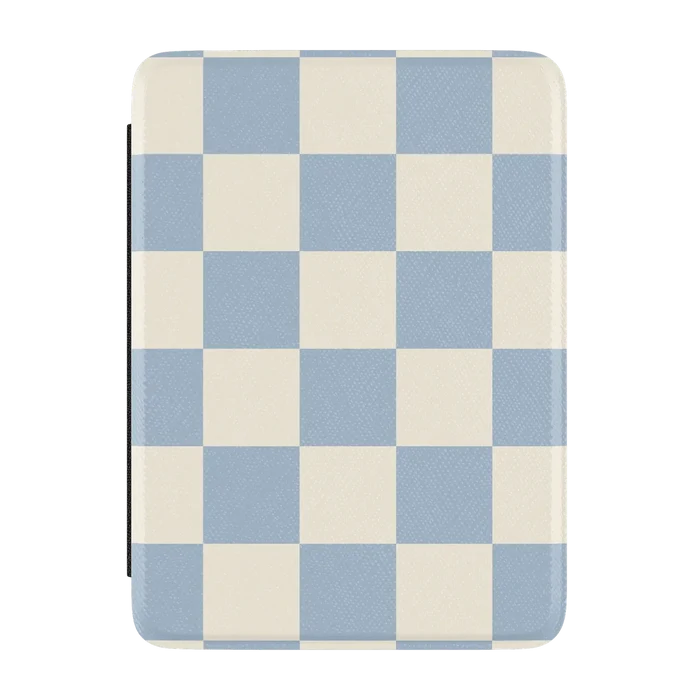 Fit Check | Light Blue Checkerboard Kindle Case