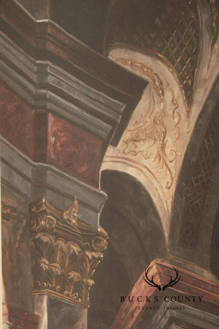 Framed Print of Baroque Cathedral Interior