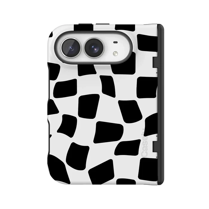 Funky Checkerboard | High Contrast Design Case Phone Case get.casely Bold Flex + MagSafe® iPhone Duo